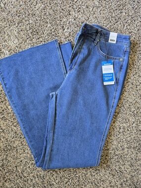 Judy Blue Medium Blue High-Rise Wide-Leg Jeans